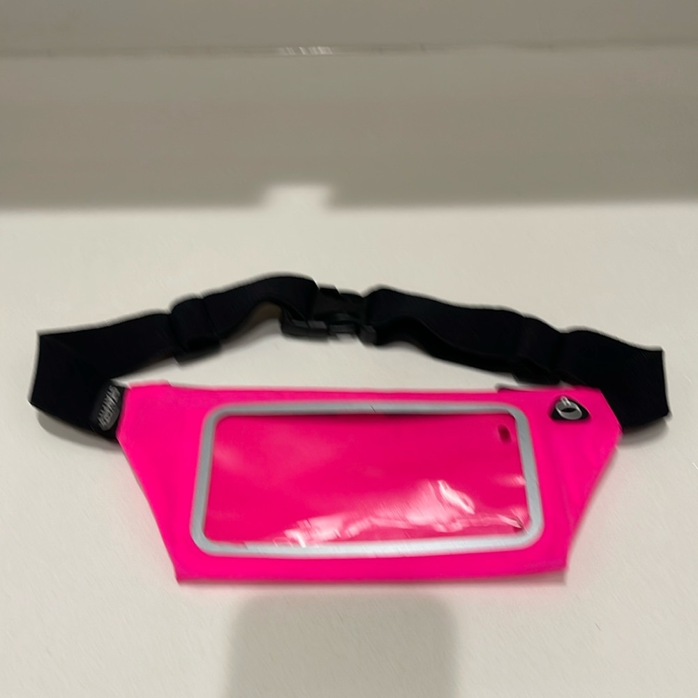 Stay fit + Nylon neon Pink waist bag / Fanny Pack
